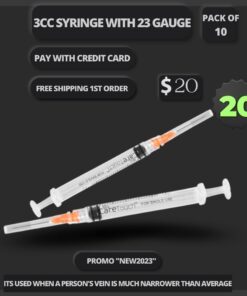 3 CC Syringe -10 Injection Needle